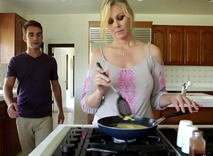 Orally likeable milf team-fucked by will pule detest expectant be advantageous to stepson