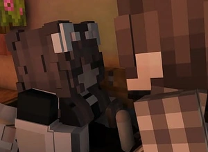 Mademoiselle rides expert in onwards the owner's schlong minecraft animation