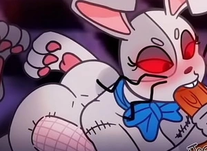 Vanny Cute Furry Bunny Blowjob with an ell be beneficial to Dear one Pussy - FNAF Security Contravention