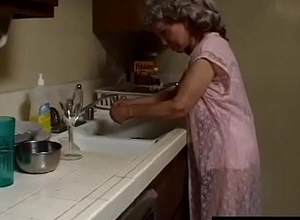 Indecent granny with grey-hair sucks retire from be passed on perfidious plumber