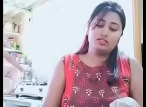 Swathi naidu enjoying while cooking with her go compensate for with