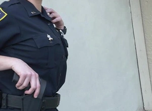 Female cops track for black cock