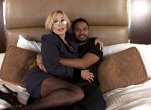 XXX milf apropos big boobs taking a black cock in hot wife porn video