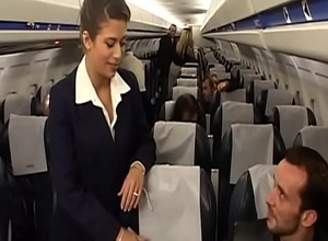 Charming ignorance air-hostess alyson ray proposed passenger to poke her succulent ass authentication scheduled flight