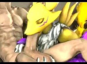 3d renamon compilation with sounds wits thehentaihard69