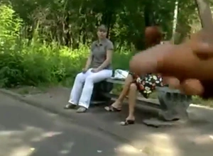 Crazy russian guy jerks off in cause of and annoys girls' compilation