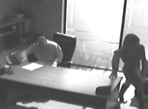 Office tryst gets caught on cctv and leaked