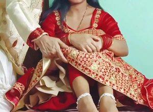 Arrange Marriage Suhagrat Indian Village Culture Frist Night Homemade Newly Married Couple