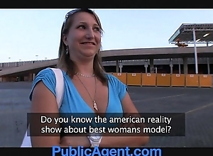 Publicagent does this babe really don this babe is a model?