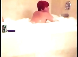 4473537 wife having it away from encircling bathtub as A spouse films